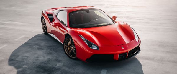 Ferrari 488, sports car Wallpaper 2560x1080