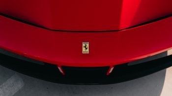 Обои 1920x1080 красный Ferrari, спортивная машина