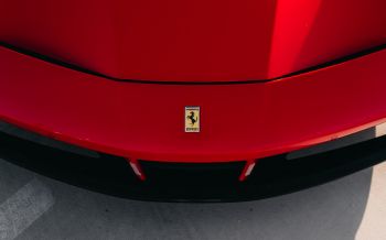 Обои 1920x1200 красный Ferrari, спортивная машина