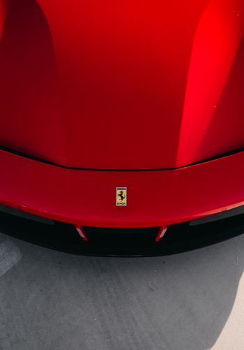 Обои 1668x2388 красный Ferrari, спортивная машина