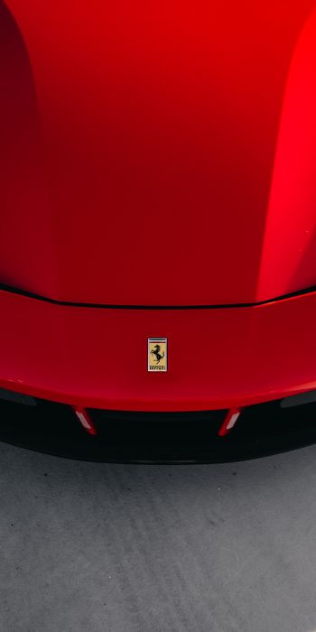 Обои 720x1440 красный Ferrari, спортивная машина
