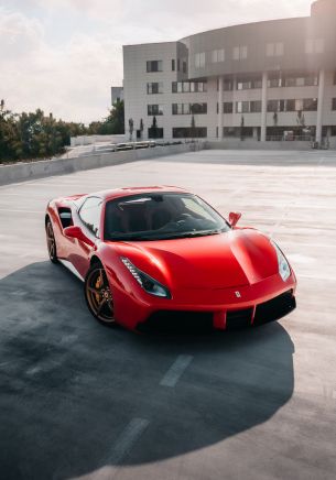 Обои 1668x2388 Ferrari 488, спортивная машина