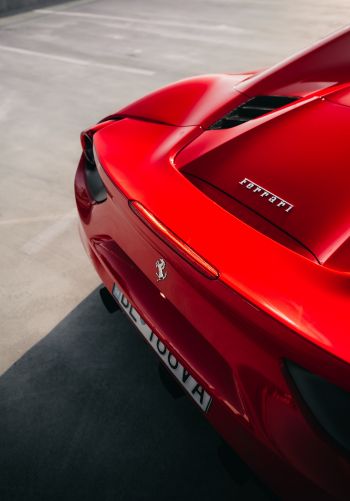 Обои 1668x2388 красный Ferrari, спортивная машина