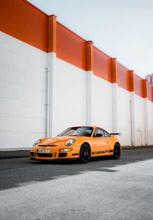 Porsche GT3 RS, sports car Wallpaper 1640x2360