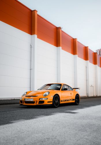 Porsche GT3 RS, sports car Wallpaper 1640x2360