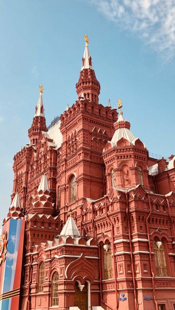 Обои 640x1136 Красная площадь, Москва, Россия