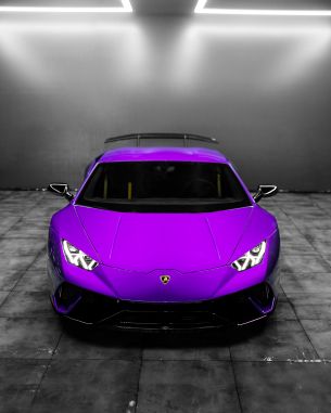 Lamborghini Huracan, sports car, purple Wallpaper 3412x4265