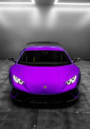 Обои 1668x2388 Lamborghini Huracan, спортивная машина, фиолетовый