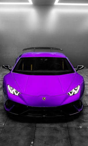 Lamborghini Huracan, sports car, purple Wallpaper 1200x2000