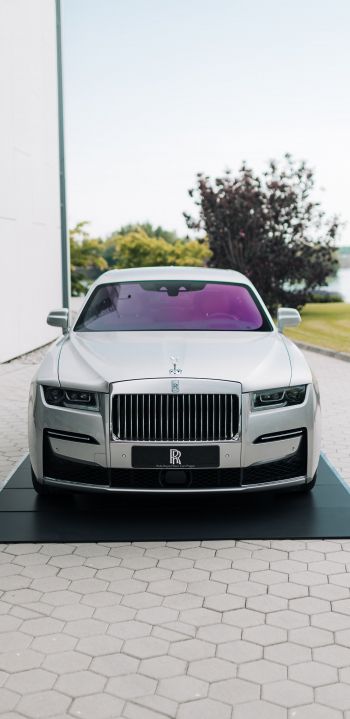 Обои 1080x2220 Rolls-Royce, белый