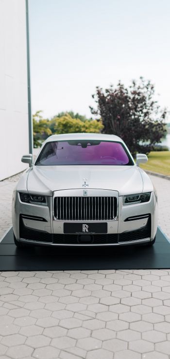 Обои 1080x2280 Rolls-Royce, белый