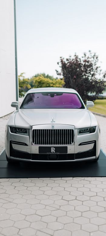 Обои 1080x2400 Rolls-Royce, белый