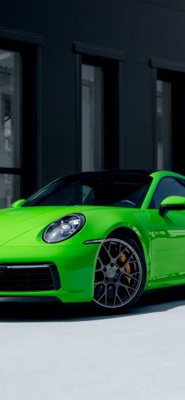 Porsche 911, sports car Wallpaper 1242x2688