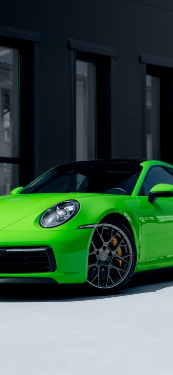 Porsche 911, sports car Wallpaper 1284x2778