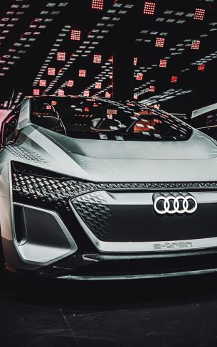 Audi e-tron, sports car Wallpaper 800x1280