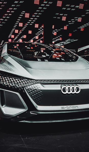 Audi e-tron, sports car Wallpaper 600x1024