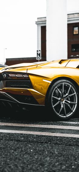 Обои 1080x2340 Lamborghini Aventador, спортивная машина