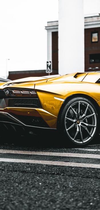 Lamborghini Aventador, sports car Wallpaper 1080x2280