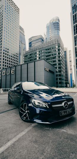 Mercedes, city Wallpaper 1440x2960