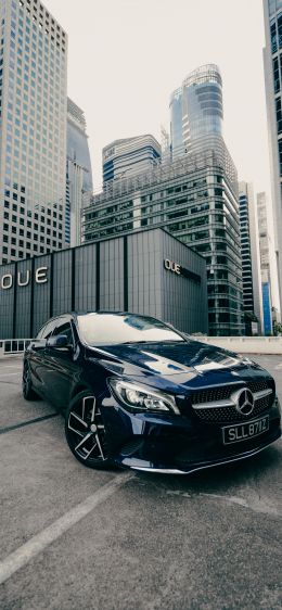 Mercedes, city Wallpaper 1125x2436