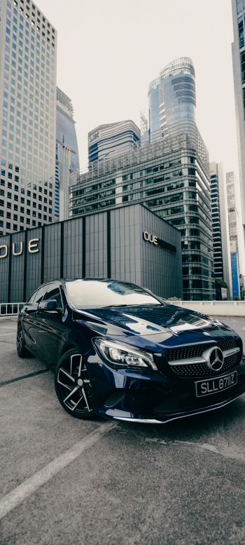 Mercedes, city Wallpaper 1440x3200