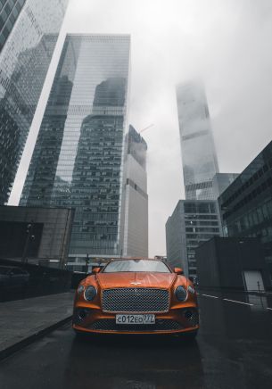 Bentley, city, fog Wallpaper 1668x2388