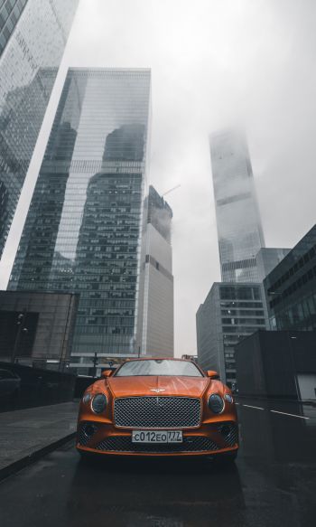 Bentley, city, fog Wallpaper 1200x2000