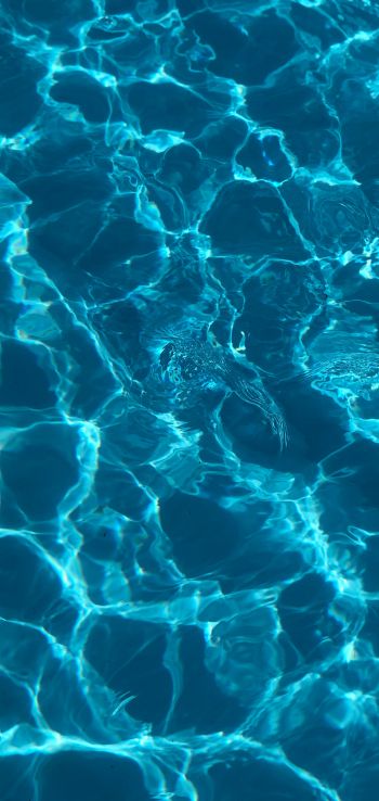 water, blue Wallpaper 1080x2280