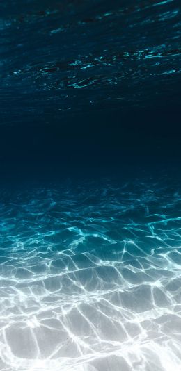 sea, underwater, blue Wallpaper 1080x2220