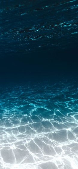 sea, underwater, blue Wallpaper 1170x2532