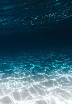 sea, underwater, blue Wallpaper 1668x2388