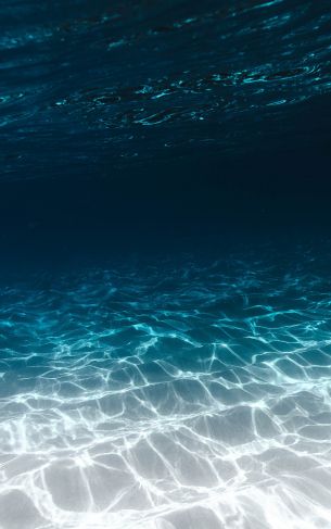 sea, underwater, blue Wallpaper 1752x2800