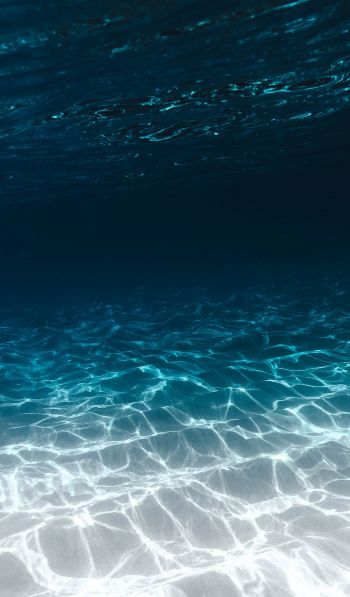 sea, underwater, blue Wallpaper 600x1024