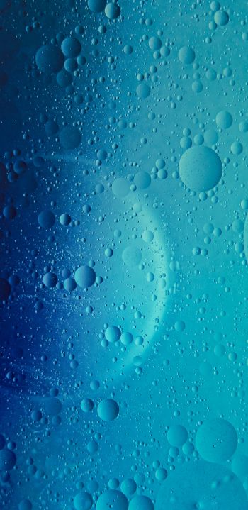 water, drops, bubbles Wallpaper 1080x2220