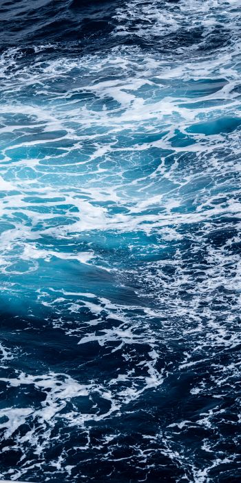 sea, sea foam, blue Wallpaper 720x1440