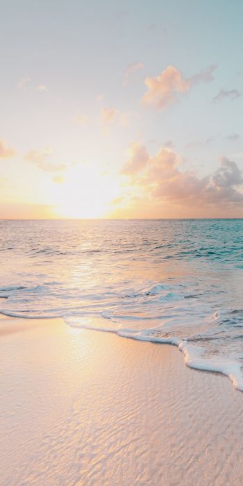 beach, sea, sunset Wallpaper 720x1440