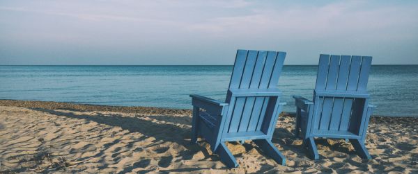 beach, sea Wallpaper 3440x1440