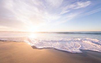 beach, sea, sunset Wallpaper 2560x1600