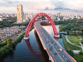 Обои 800x600 Живописный мост, Москва, Россия