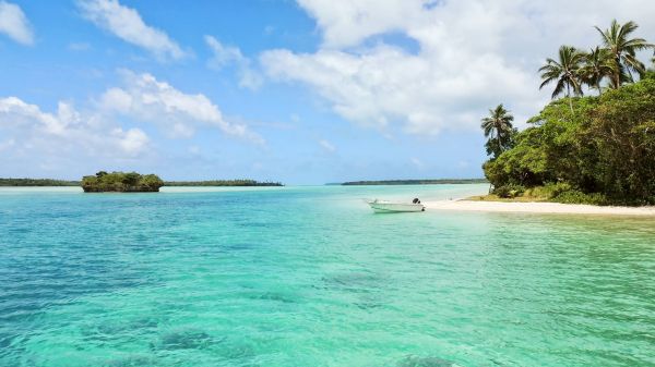 beach, sea, azure Wallpaper 1600x900