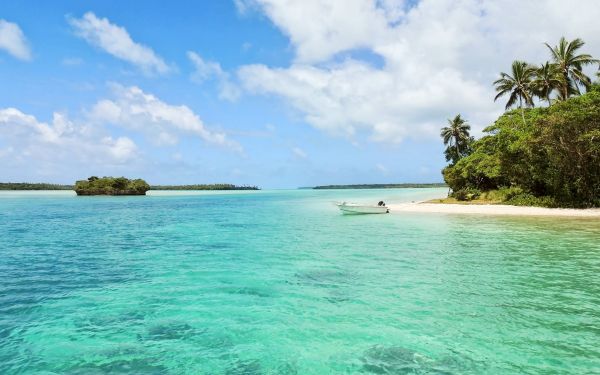 beach, sea, azure Wallpaper 1920x1200