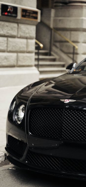 Обои 1125x2436 черный Bentley