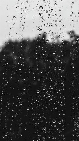 raindrops, black Wallpaper 1080x1920