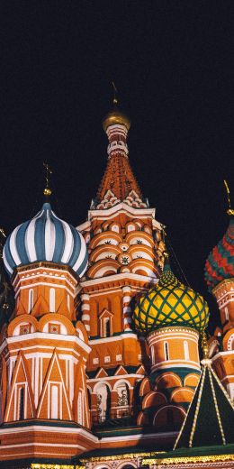 St. Basil's Cathedral, Moscow, Russia Wallpaper 720x1440