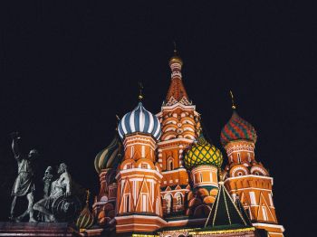 Обои 800x600 Храм Василия Блаженного, Москва, Россия