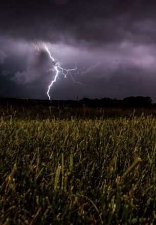 bad weather, clouds, lightning Wallpaper 1640x2360