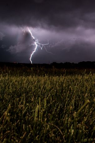 bad weather, clouds, lightning Wallpaper 640x960