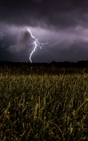 bad weather, clouds, lightning Wallpaper 1752x2800