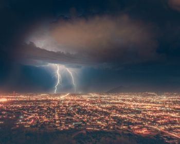 thunderstorm, bad weather, clouds Wallpaper 1280x1024