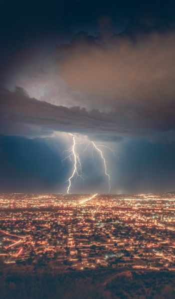 thunderstorm, bad weather, clouds Wallpaper 600x1024